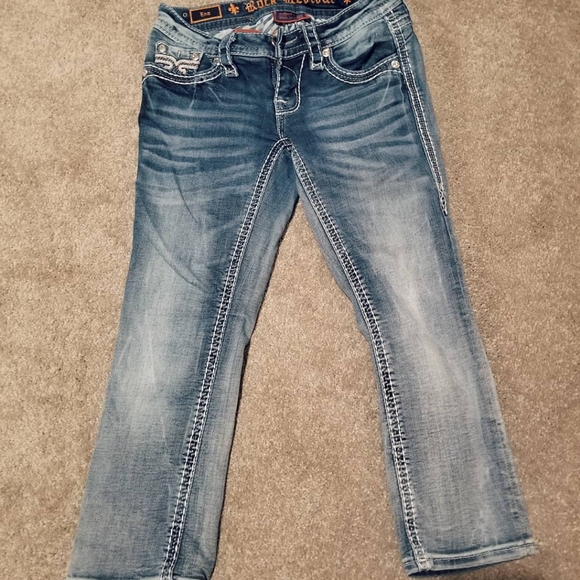 Rock Revival Size 24 Capris - Picture 1 of 4